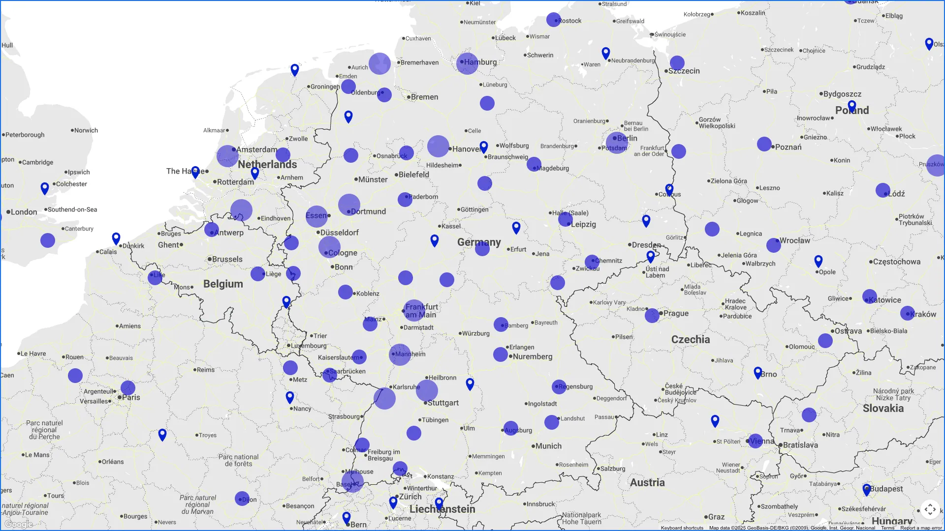 Rhenus GoogleMaps Preview